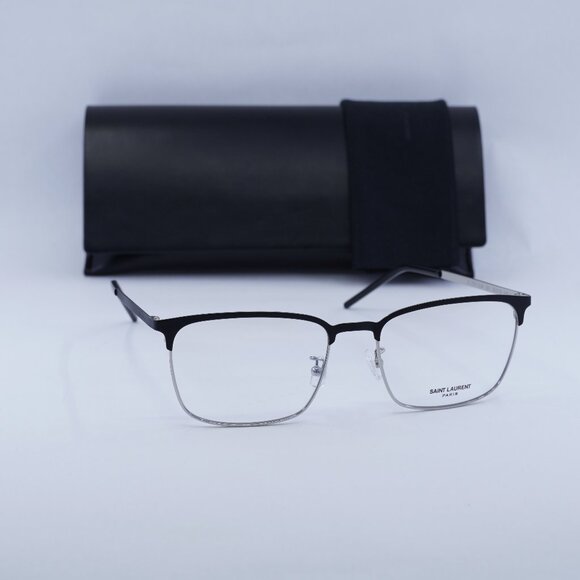 Final Price! Saint Laurent SL378/F SLIM 001 Black Eyeglasses 56mm - Picture 1 of 11